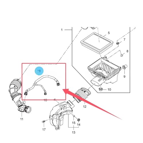 Manguera de ventilación del cárter para solucionar tirones en Equinox 1.5L 3