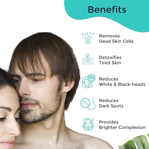 Image of Pilgrim Pack of 2 Face Scrub for De Tan, Exfoliation, Glowing Skin, Blackhead Removal, Dry, Oily, Combination Skin, Men and Women, Vegan, Korean Beauty Secrets, 100g+100g