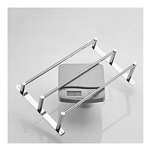 Barre à serviettes chrome de 40 cm pour optimiser une petite douche