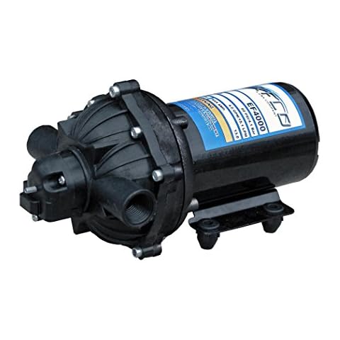 Everflo 4.0 GPM 12V Diaphragm Pump Boxed with 1/2" NPT Ports Cover