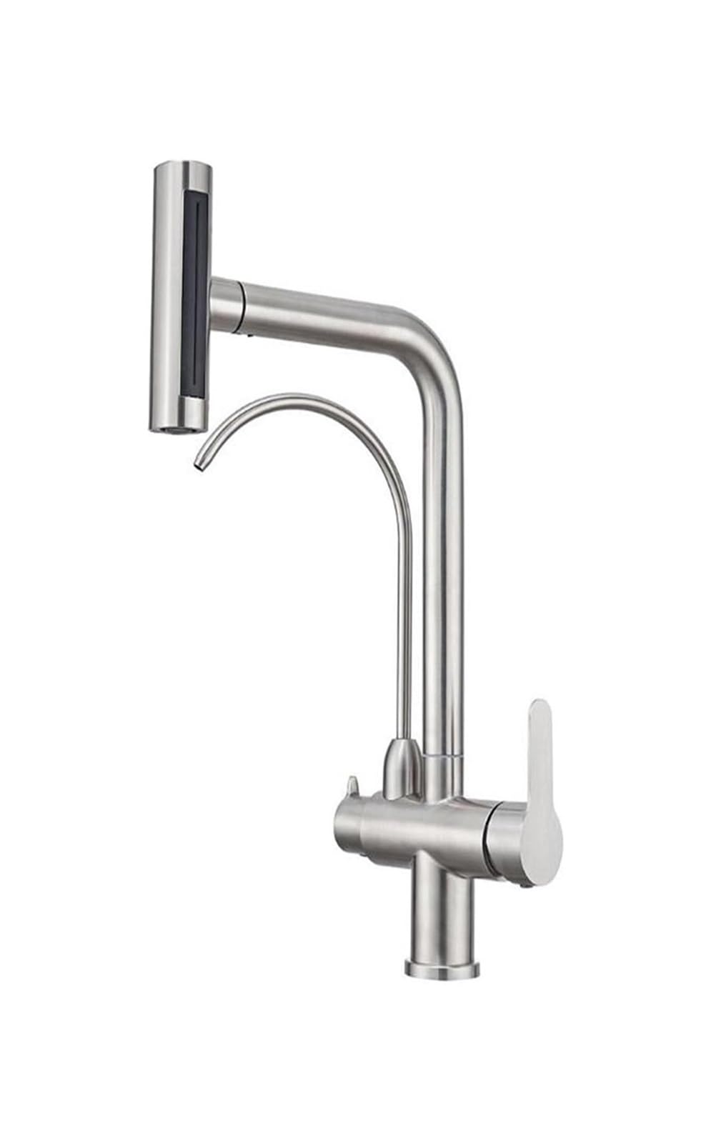 Eamrfvqt Brushed Brass 3-Way Kitchen Faucet