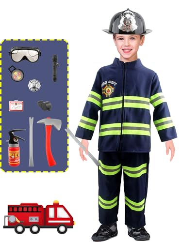 Disfraz Completo Infantil Bombero 13 Piezas 8-9 Años miniatura 5