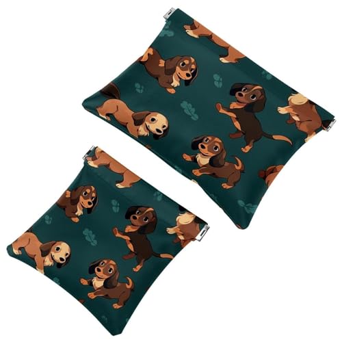 La soluzione da viaggio: 2 custodie per trucchi motivo: cane cartone animato 120 pezzi Multicolore