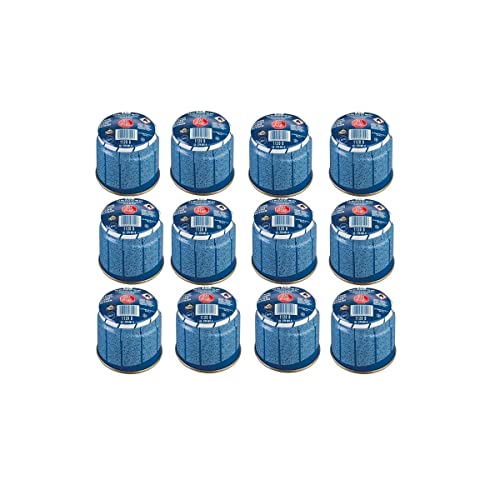 KEMPER - Pack de 12 Cartouches Gaz Butane 190g Universelles – Réchaud Lampe à Souder Camping – Système Breveté Stop Gaz Antifuite Sécurité Cartouche Perçable