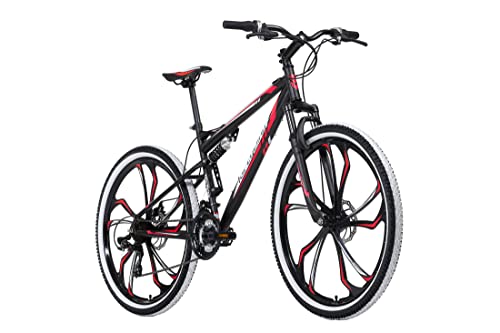 KS Cycling Mountainbike Fully 27,5' Scrawler Schwarz-Rot RH 51