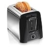 Hamilton beach 2 slice toaster with extra wide slots shade selector auto shutoff cancel button and toast boost black  urban country home decor