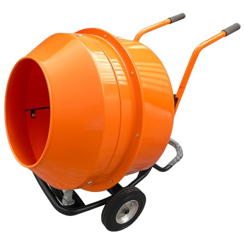 Image of Electric Concrete Mixer Machine | Heavy Duty Portable Cement Mixer for Construction & RCC Work | WITH ELECTRIC MOTOR