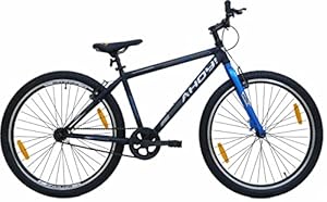 AHOY! Hover Mountain Cycle Non Gear Cycle 29T | Mountain Bike for (12+ Yrs) (5.6Ft+ Height) | Carbon Steel Frame Mountain Bicycle for Men and Women (Blue Color)