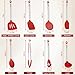 8 PCS Silicone Kitchen Utensils, Vayvnt Large Cooking Utensils Set for Nonstick Cookware, Silicone Spatula Set Includes Spoons and Tongs, Kitchen Essentials for Cooking & Baking, Dishwasher Safe, Red