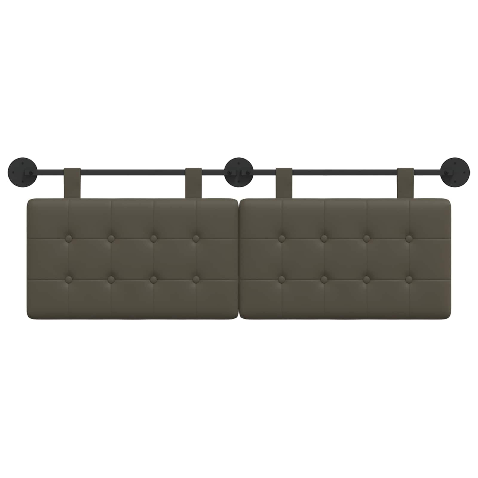 Testiera Sospesa Similpelle 130x55x5 cm, Pannello Parete Moderno