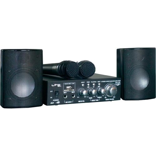 Kit Karaoké LTC Star 2 - Ampli 2x50W Avec Enceintes Et Micros Pour Soirées
