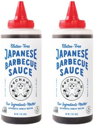 Bachan's - Gluten Free (2 pack) Original Japanese Barbecue Sauce, 17 Ounces. Small Batch, Non GMO, No Preservatives, Vegan and BPA free. Condiment for Wings, Chicken, Beef, Pork, Seafood, Noodle Recipes, and More.…