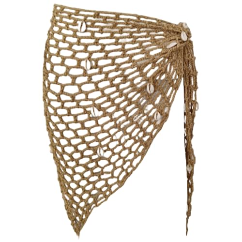 Sarong Coverups pour Femmes : Jupe au Crochet Sexy en Résille Triangulaire pour la Plage