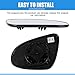 LHCDQSKCW Compatible With Toyota Corolla 2014 2015 2016 2017 2018 2019, Passenger Right Side Mirror Glass, Heated Convex Side Rearview Mirror with Backing Plate