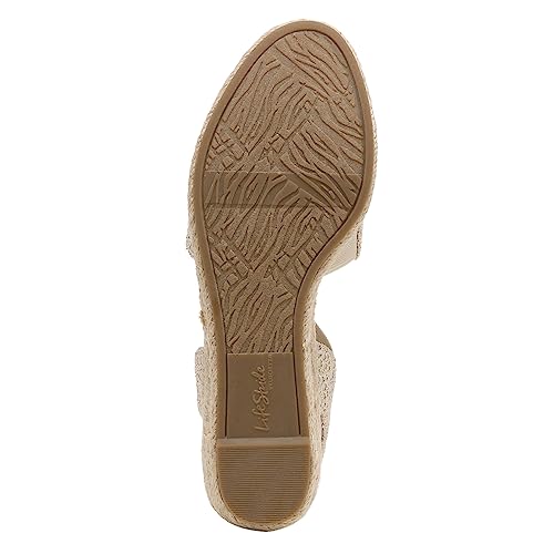 Lifestride Katrina 2 Espadrille Wedge feminino, Crochê natural, 36