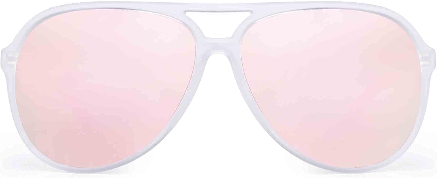 JIM HALO Polarized Aviator Sunglasses Men Women Oversize Plastic Driving Glasses - Image 2