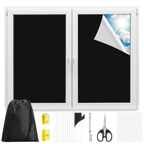 Muyohix Verdunklungsrollo Ohne Bohren 200 × 147 cm, Fenster Verdunkelung Oxford, Tragbare Temporäre Verdunkelungsvorhang, Verdunklungsstoff Dachfenster Sonnenschutz für Schlafzimmer, Reisen Muyohix Verdunklungsrollo Ohne Bohren 200 × 147 cm, Fenster Verdunkelung Oxford, Tragbare Temporäre Verdunkelungsvorhang, Verdunklungsstoff Dachfenster Sonnenschutz für Schlafzimmer, Reisen