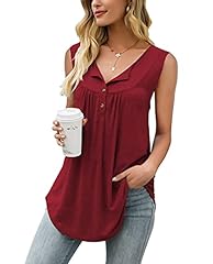 Sleeveless-wine Red