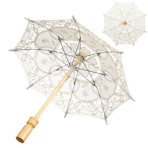 LYXYGMV Sombrilla nupcial elegante del PDA paraguas de la boda parasol cordón con manija ergonómica Para Decoración