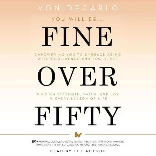 Diseño de la portada del título Fine Over Fifty