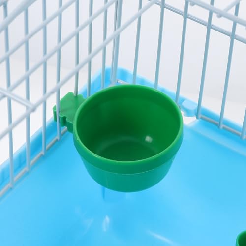 Image of BESPORTBLE Portable Bird Carrier Travel Cage with Perch Food Box and Waterer Spacious Bird Cage for Parrots Lovebirds and Small Birds Easy to Carry for Travel
