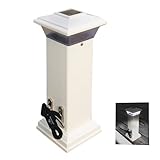 SupplyMount DE96250F - Aftermarket Replacement Cleatlite Solar Dock Light with SS Mooring Cleat 12 Inch Compatible with Dock Edge