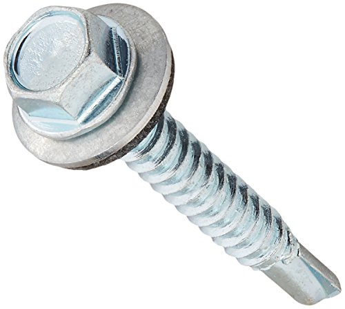 Tornillo autopercutor con arandela hexagonal 12-14 x 1-1/2 pulg