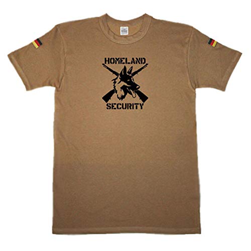 German Shepherd Dog t-shirt vert grand format évite la chaleur en patrouille