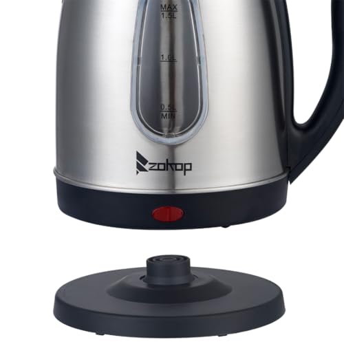 Hervidor eléctrico de acero inoxidable 1.5L 1200W miniatura 4