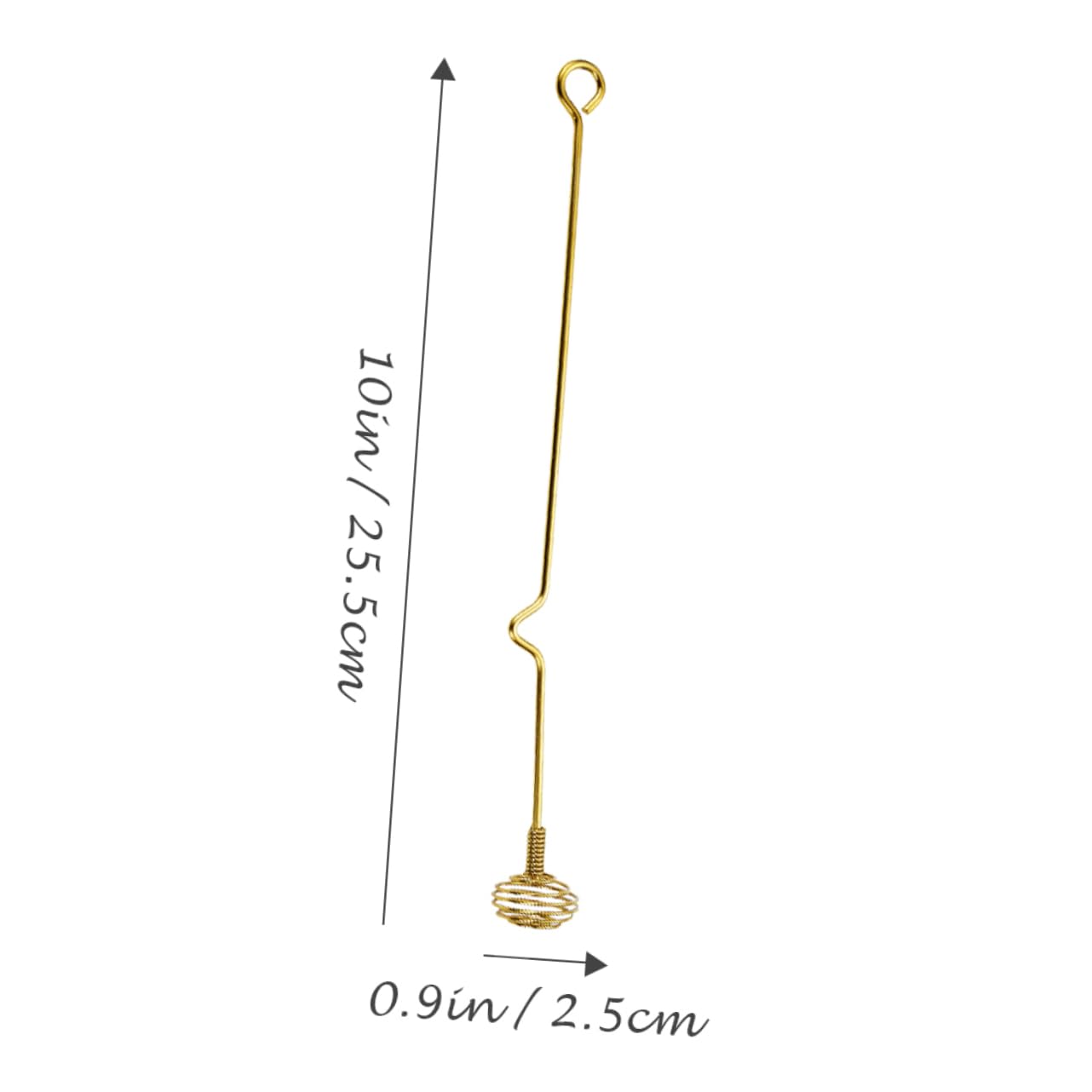 Alipis Honey Stirrer Set of 3 Portable Easy to Use for Cocktails Coffee Stainless Steel for Home/hotel