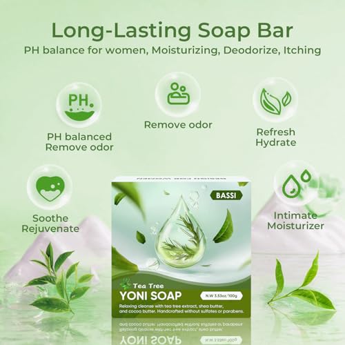 Bassi Feminine Wash & Yoni Oil & Yoni Soap Tea Tree Set For Women thumb #5