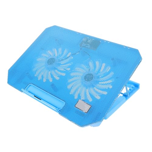 Gadpiparty Supporto Raffreddamento Laptop Regolabile Altezza con Ventole Silenziose e Porte USB Base Antiscivolo per Notebook per Raffreddamento Efficiente e Prestazioni Ottimali