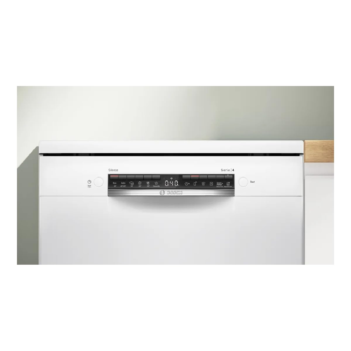 Bosch Geschirrspüler SMS4HMW07E, Serie 4, Breite 60 cm, 14 Gedecke, 3. Fach, Home Connect, Motor Eco Silence, Weiß