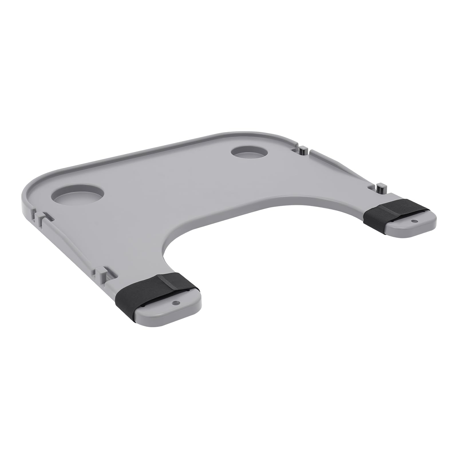 Mesa para silla de ruedas, 22,83 x 20,87 pulgadas, bandeja para silla de ruedas, se puede utilizar para comer, leer, escribir, jugar (gris)