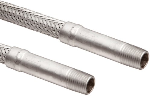 Hose Master Annuflex Stainless Steel 316 Flexible Hose Assembly, 3/8