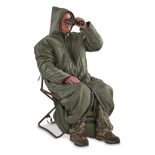 Bolsa de Dormir Guide Gear Sportsman para Adultos con Brazos para Clima Frío, Camping, Caza y Senderismo miniatura 3