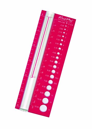 KnitPro 10701 Nadelschablone Lupe rosa, 1-Pack
