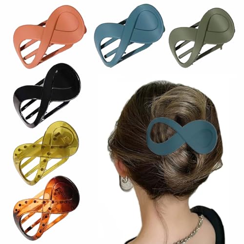 Non-Slip Hair Claws Black Hair Clips Large Hair Claw Clip Hair Clips for Thick Hair Women Hair Accessories for Women and Girls (HairclawQ)