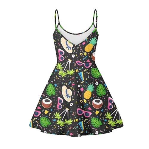 Image of Coloranimal Women's Summer Sleeveless Casual Swing Dresses with Loose Fit Beach Sundress