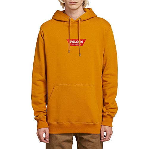 Volcom Men's Supply Stone Hooded Fleece Sweatshirt Camel