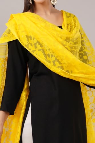 Lightweight Cotton Silk Jamdani Dupatta for Women/Long and Wide Dupatta/Wrap/Shawl for Women2