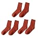 Uomo cuscino Crew Training Sport Calzini a piedi Calze Traspirante Lavoro Calzini Uomo Calf Calzini, 2112 Calze Donna - Rosso mattone, Taglia unica