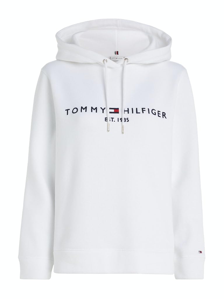 Tommy Hilfiger Heritage Logo Hoodie - White