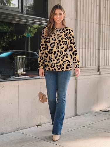 Image of AUTOMET Womens Long Sleeve Shirts Fall Blouses Tops Business Casual Outfits