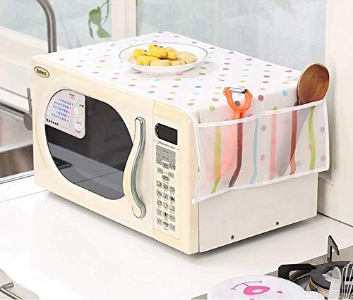 GenericDEVANI- CREATION Dustproof Microwave Oven Cover with 2 Pockets Waterproof Greaseproof Oil Proof Oven Cover 85 x 35 cm (Assorted Design)"