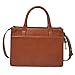 Fossil Women's Wiley Leather Satchel Handbag, Brown