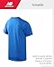 New Balance Boys T Shirts - Short Sleeve Cotton Crewneck Graphic Tees, Athletic Logo Shirts for Boys (Sizes: 8-20), Size 10-12, Bright Blue