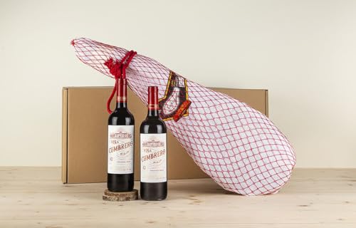 EUROLOTES Pack Gourmet con Paleta Duroc, Vino Tinto Viña Cumbrero Crianza, Vino Blanco Verdejo, Queso Curado Lavega