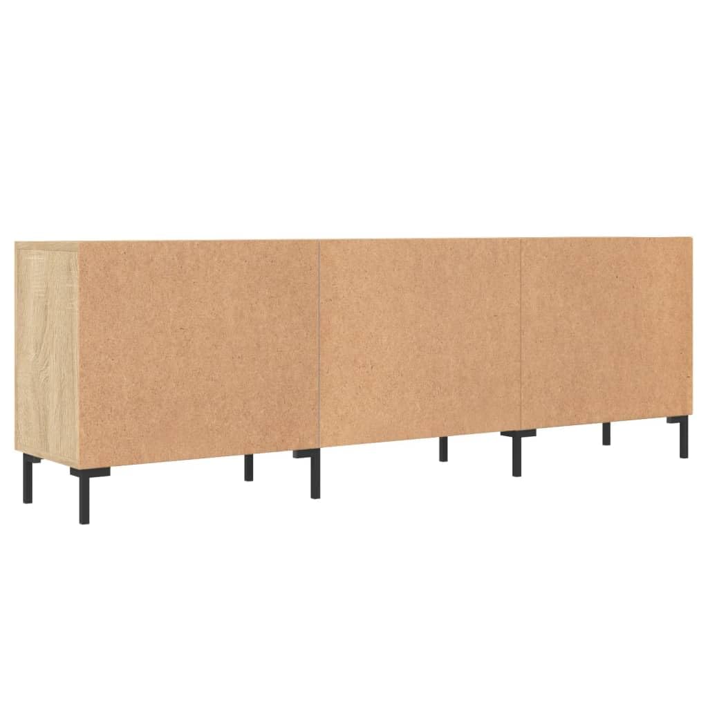 vidaXL Mobile Porta TV Rovere Sonoma 150x30x50 cm in Legno Multistrato, mobiletto, mobiletto HiFi, Mobile per dispositivi multimediali, Supporto TV