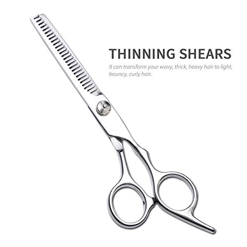 Extaum Tesoura para cortar cabelo,10 PCS Conjunto de tesoura de corte de cabelo Kit de tesoura de ca